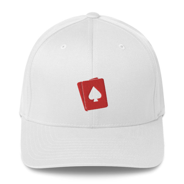 closed back structured cap white front 63697138a8f9a