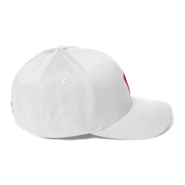 closed back structured cap white right side 63697138a91ef