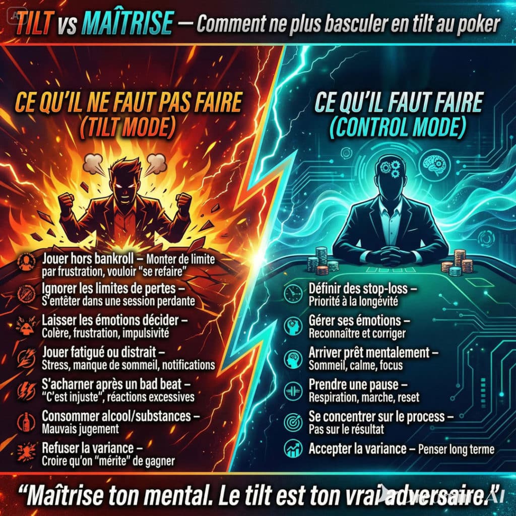 Gestion du tilt au poker: les astuces qui vous feront gagner de l'argent 2 comment ne plus basculer en tilt au poker