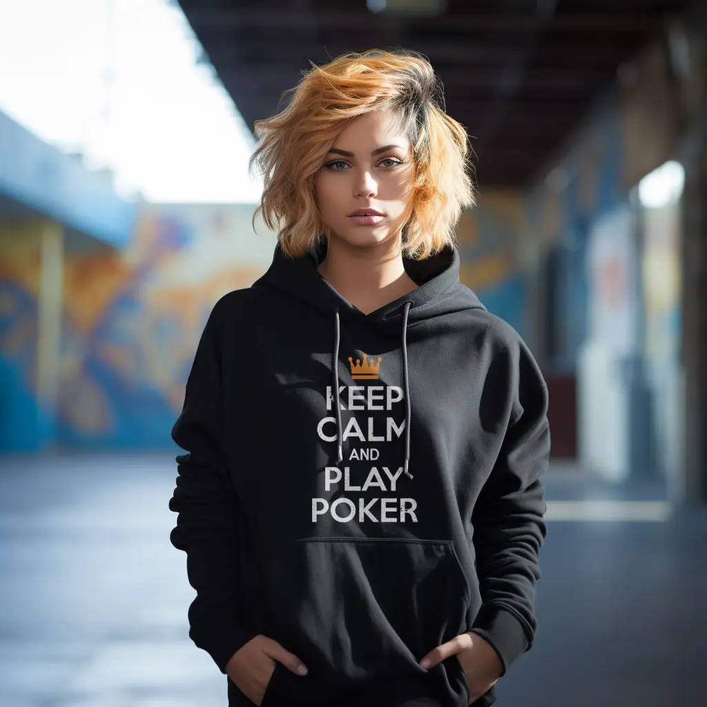 sweat poker femme keep calm and play poker