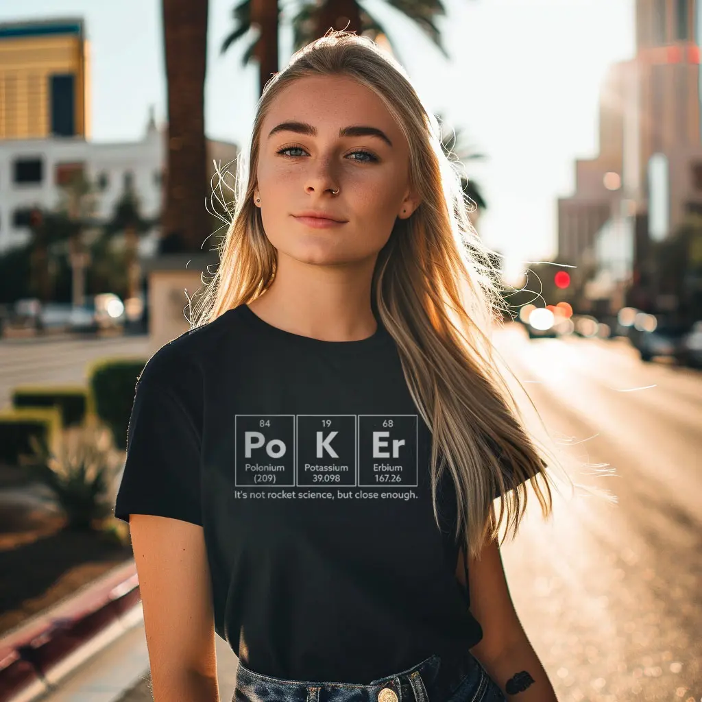 t-shirt poker femme elements